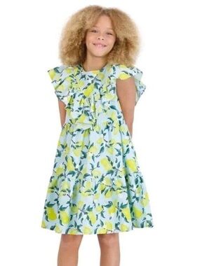 Girls French Connection Blue and Yellow Dress Size 14/16